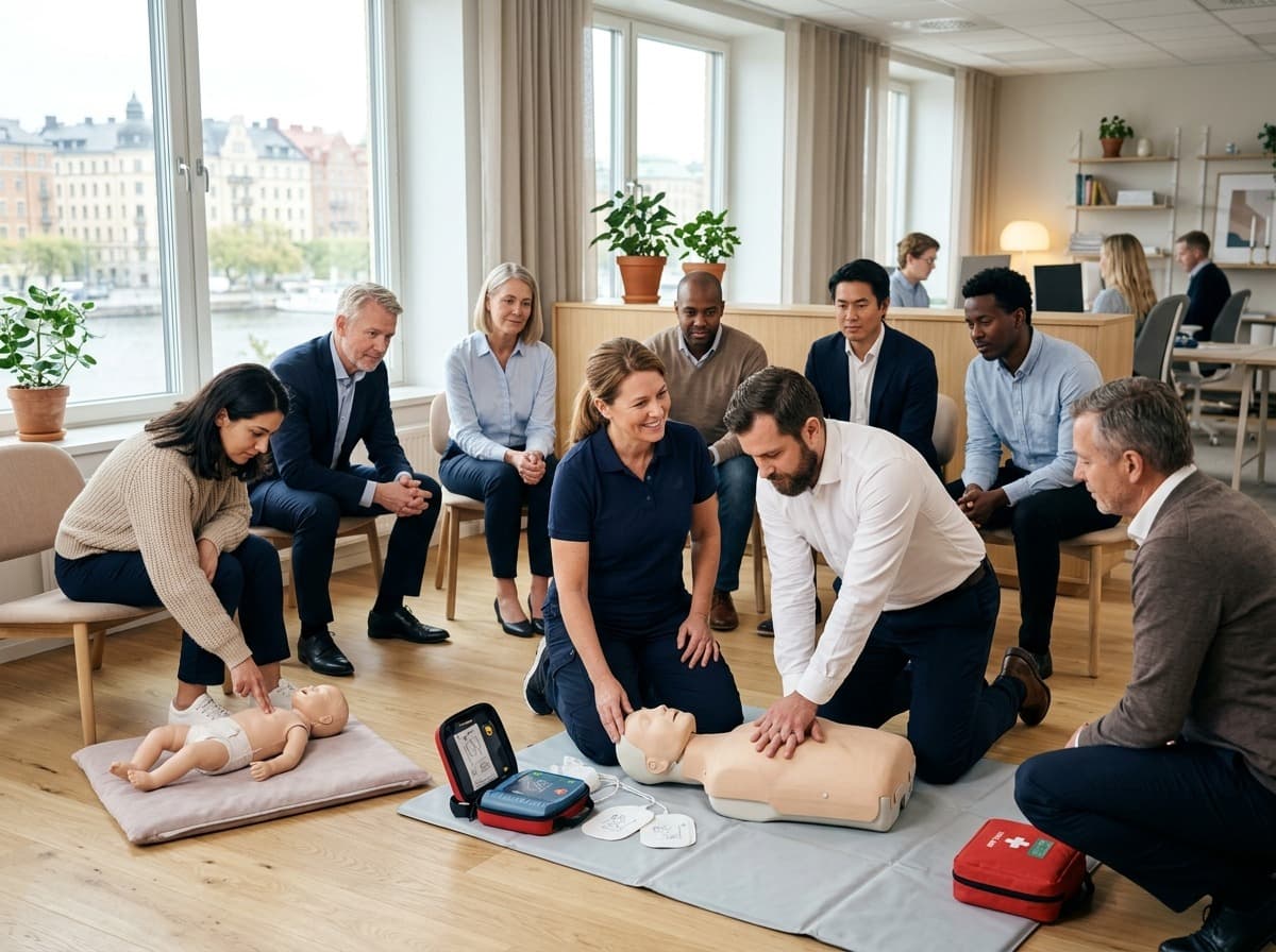 Erfaren instruktörsledd HLR kurs Stockholm med verkliga insikter