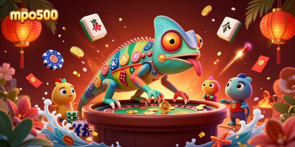 Engage in thrilling gameplay at mpo500 with vibrant casino scenes and dynamic characters.