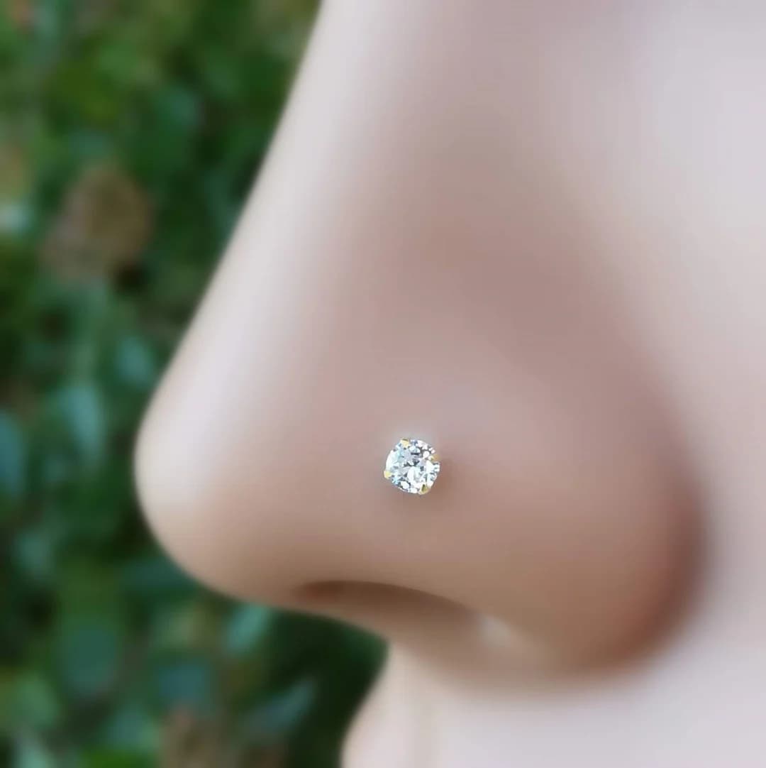 Real Diamond Nose Stud – Authentic Sparkle for Everyday Elegance – Real Diamond Nose Stud