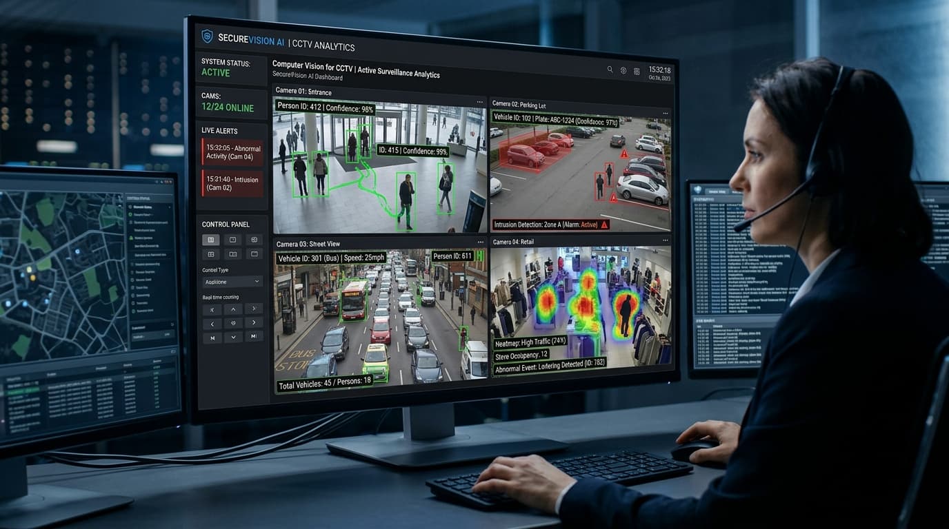 Computer Vision for CCTV to Improve Security and Efficiency
