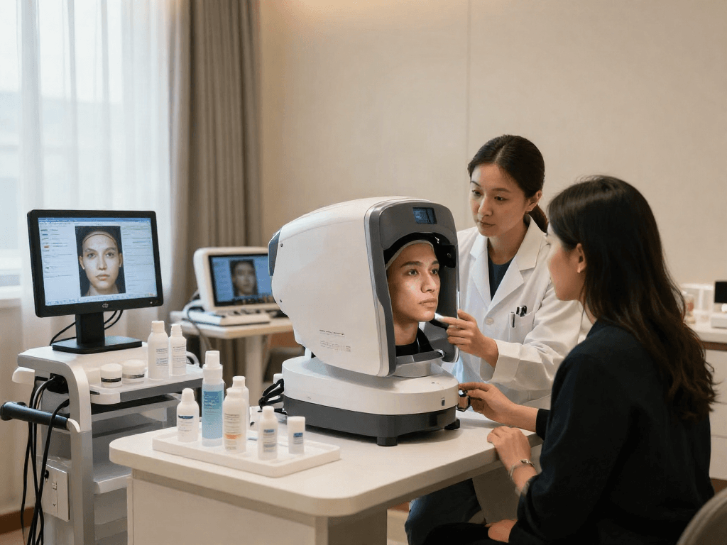 ClinicEvo better than QOVES showcased in a modern aesthetics analysis consultation