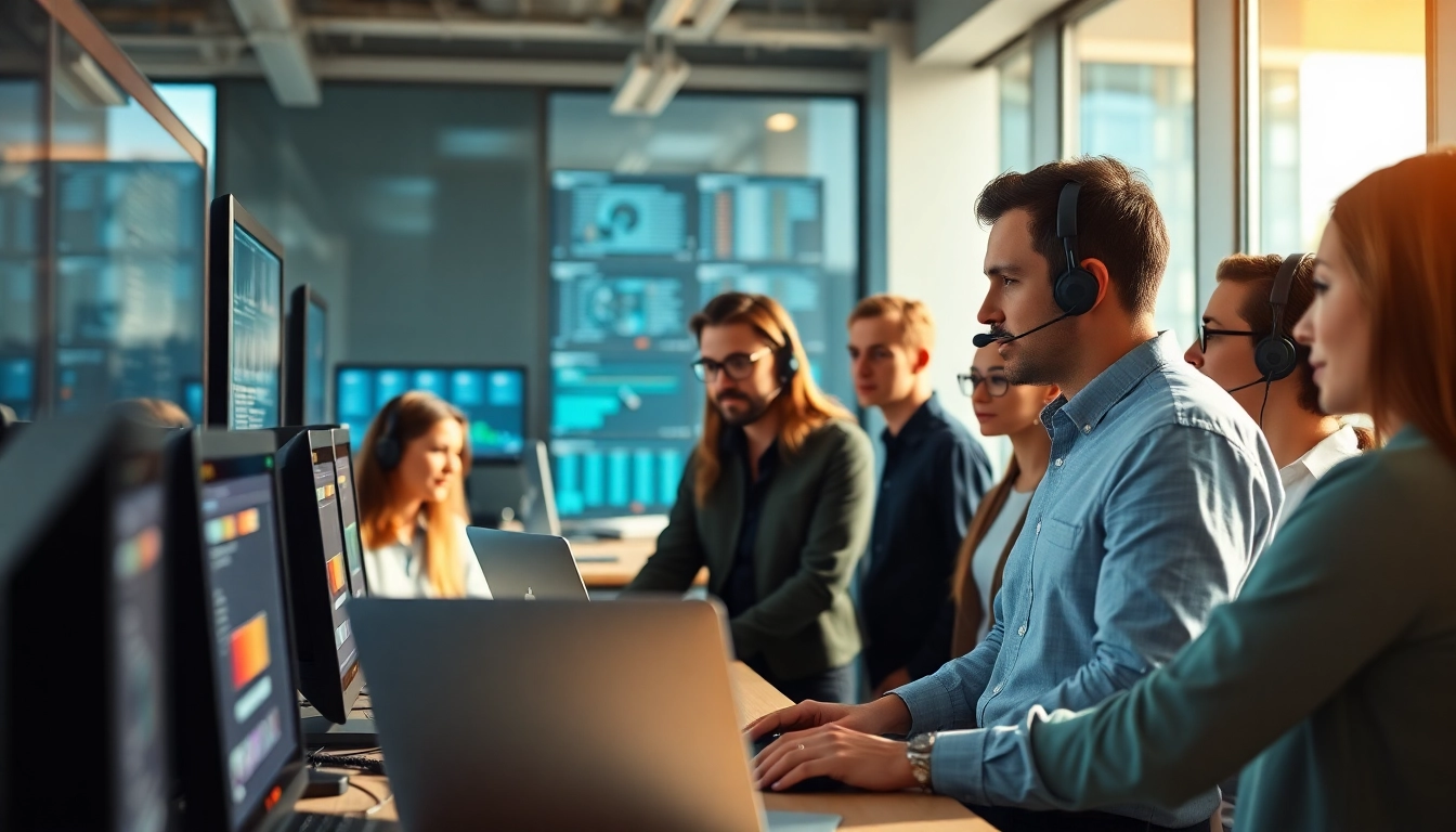 View of a professional IT support team at https://dmeomaha.com assisting with network solutions.