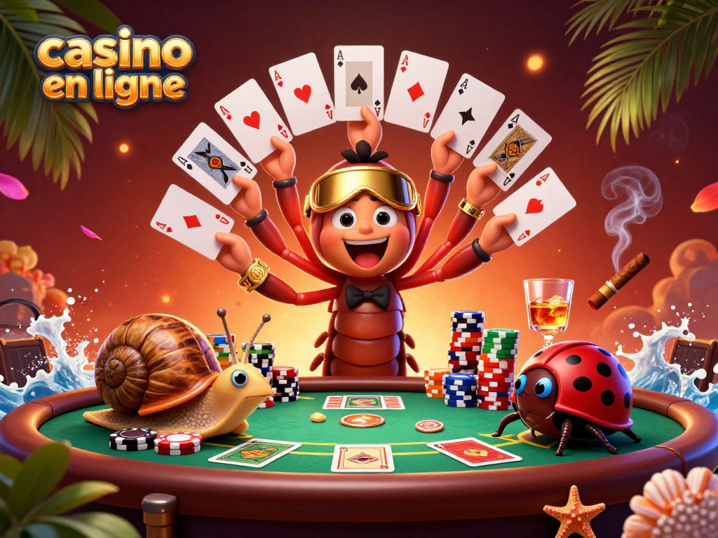 Visitez un casino en ligne et profitez d'un jeu immersif avec des personnages animés et des éléments captivants.