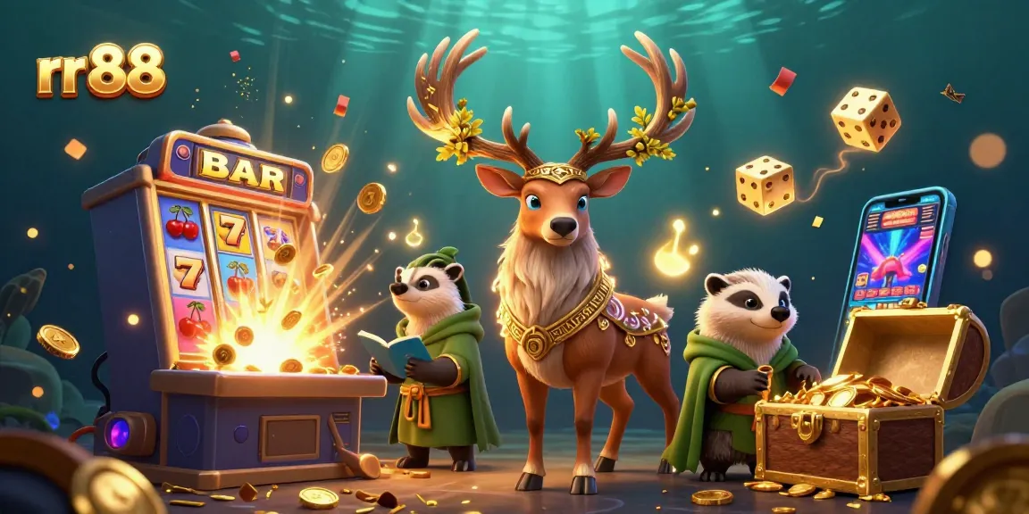 Experience the thrill of rr 88 with vibrant casino characters and jackpot excitement in this dynamic scene.