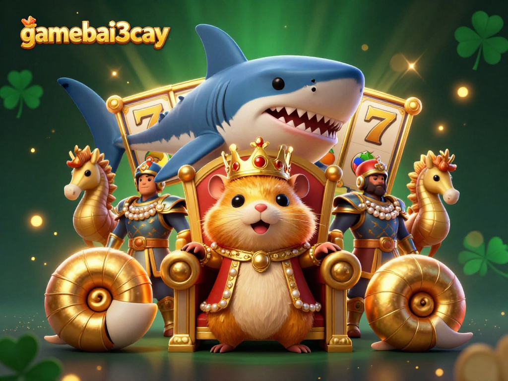 Engage in vibrant slot gameplay with unique gamebai3cay throne featuring a hamster king.