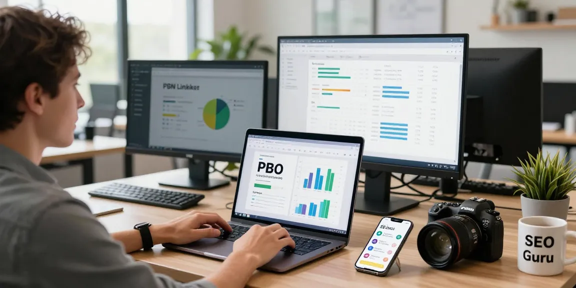 PBN links New Zealand analysis in a modern office showcasing SEO strategies and digital marketing insights.