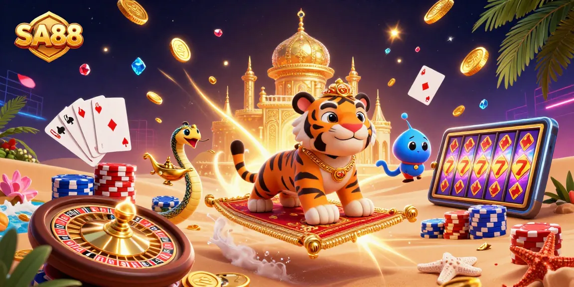 SA88 players enjoy exciting gameplay in a vibrant casino setting with dynamic visuals.
