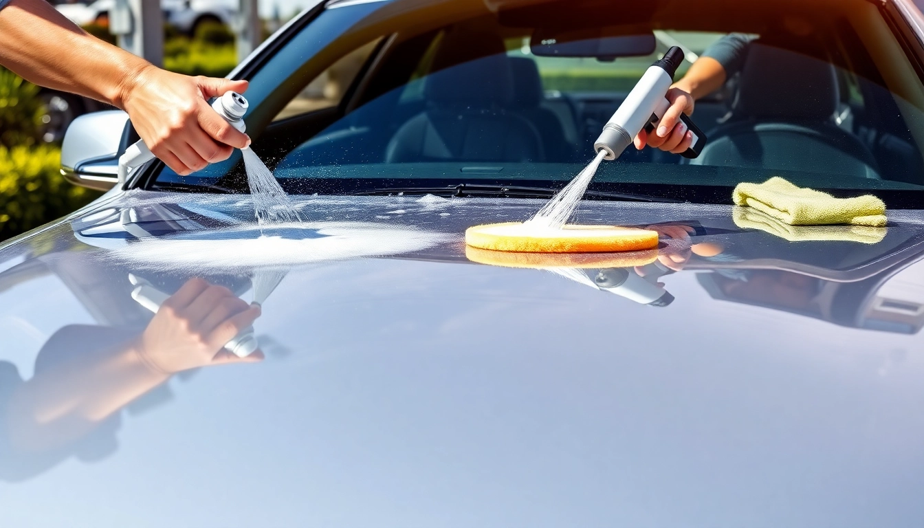 Reveal the car detailing routine step by step by showcasing the meticulous process and tools used.