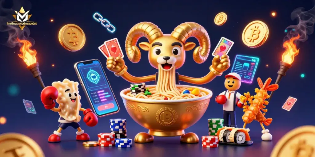 Engage with limitlesscasinobonuscodes featuring vibrant casino characters and dynamic crypto elements.