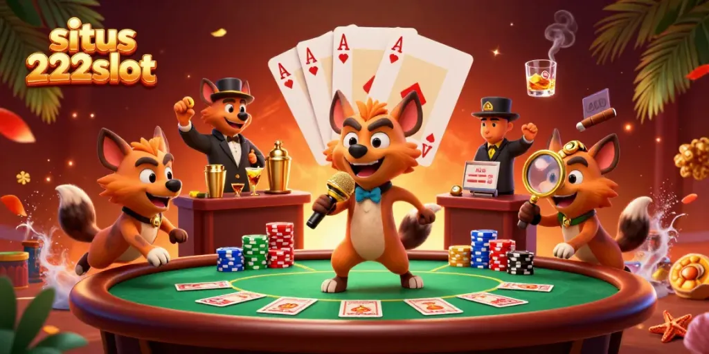 Raih kemenangan di situs 222slot dengan suasana kasino mewah yang dikelilingi berbagai elemen permainan