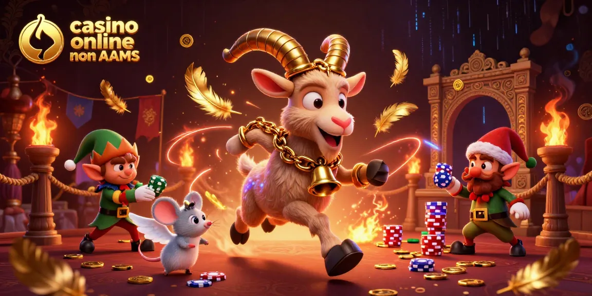 casino online non AAMS: Esplora il mondo dell'azzardo con divertenti personaggi e azioni emozionanti in un'illustrazione vivace.