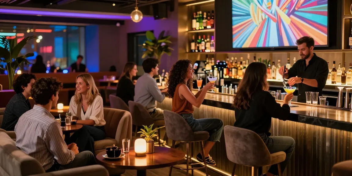 Experience the best 오피사이트 with vibrant nightlife at a modern lounge
