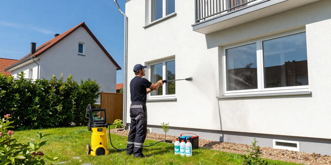 Reinigung Hessisch Lichtenau: Professionelle Fassadenreinigung durch erfahrenes Team mit umweltschonenden Mitteln.