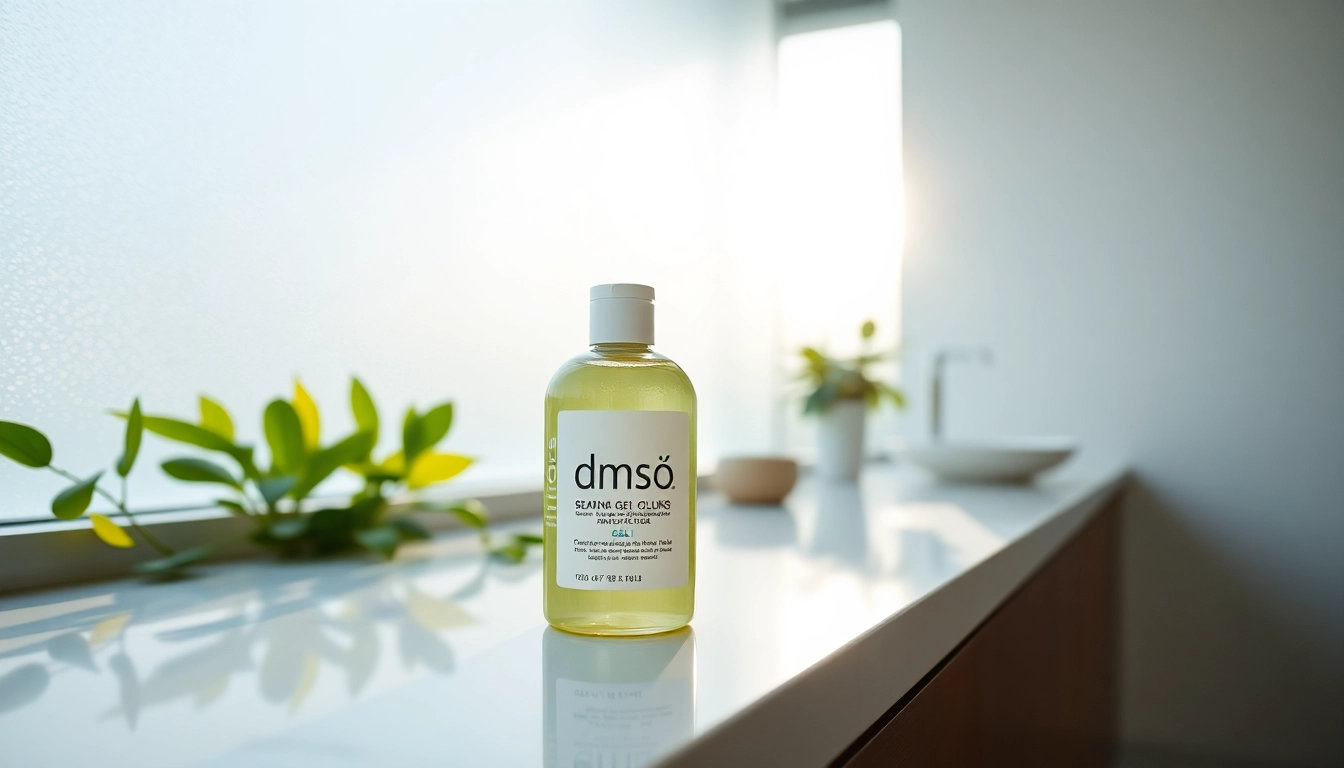 Showcase dmso gel with clear labeling, highlighting its use for natural healing remedies.