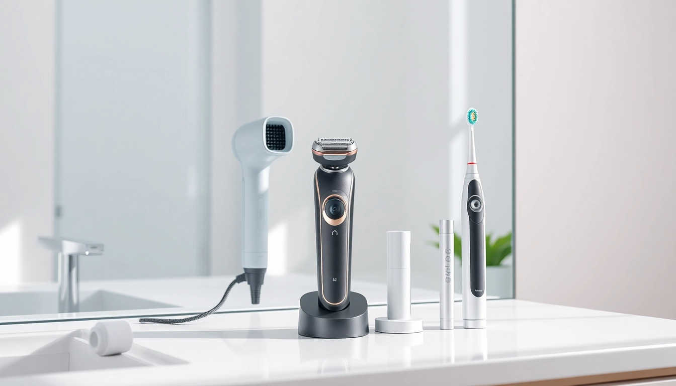 Experience Laifentech's innovative grooming tools showcased on a modern bathroom counter.