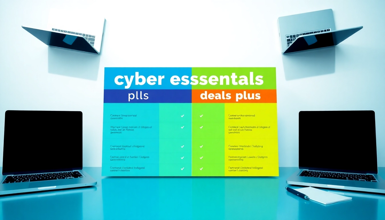Analyze the differences between cyber essentials vs cyber essentials plus with an informative infographic.