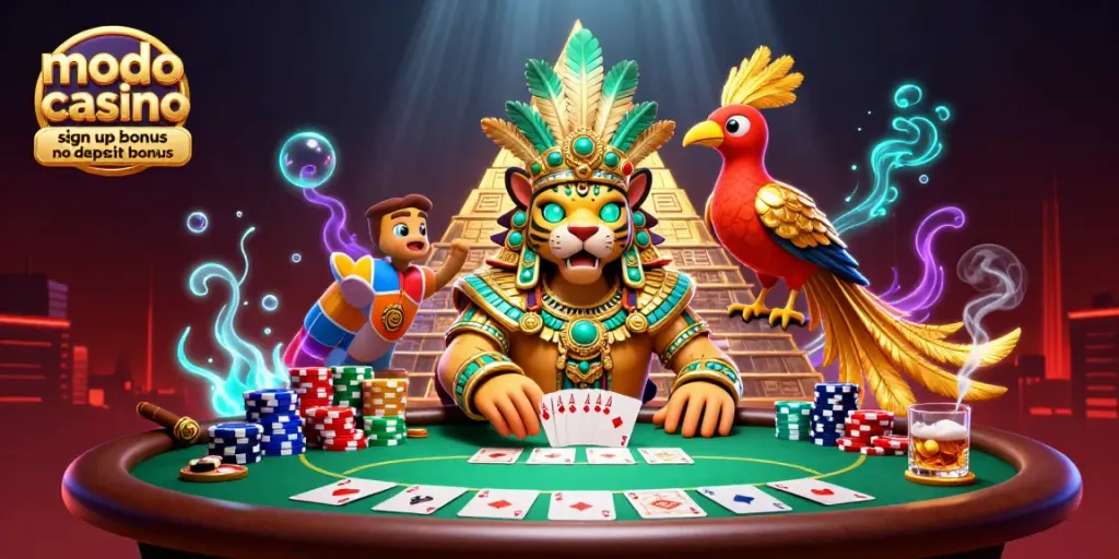 Get the modo casino sign up bonus no deposit bonus with 20,000 Gold Coins and an exclusive Sweeps Coin.