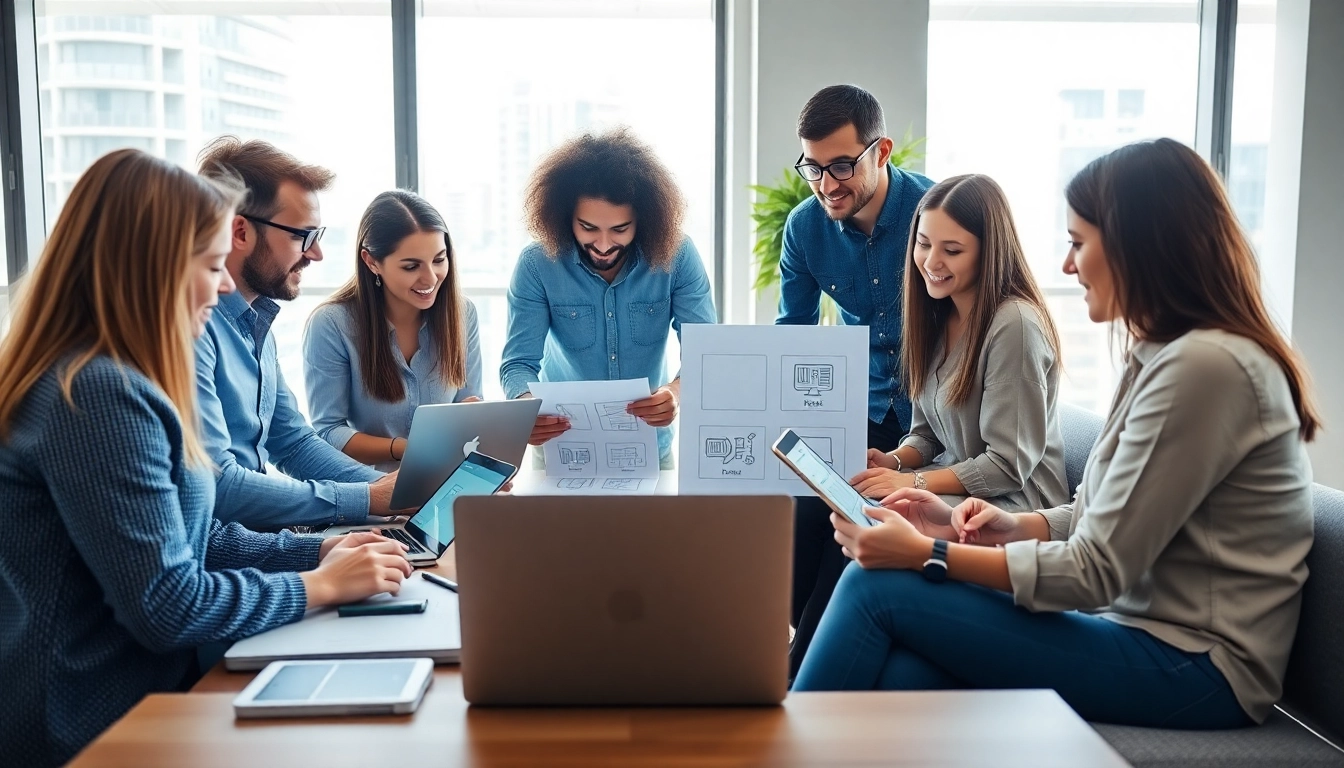 Engaging team collaboration at a website design agency Melbourne showcasing creativity and innovation.