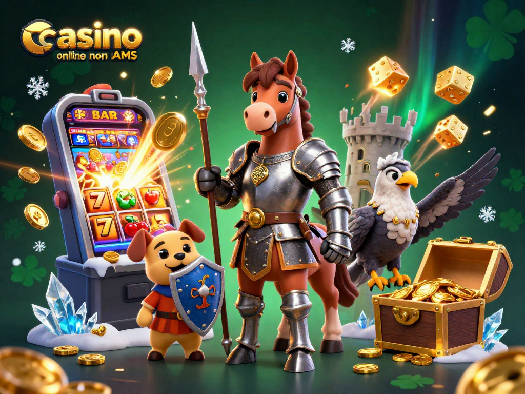 Gioca nei casino online non AAMS e scopri un mondo di avventure con il nostro cavaliere e il suo scudiero.