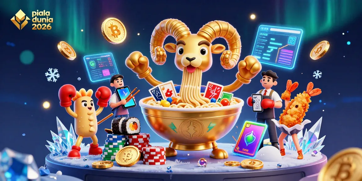 Engage in epic gameplay with piala dunia 2026, featuring vibrant casino characters and digital elements.
