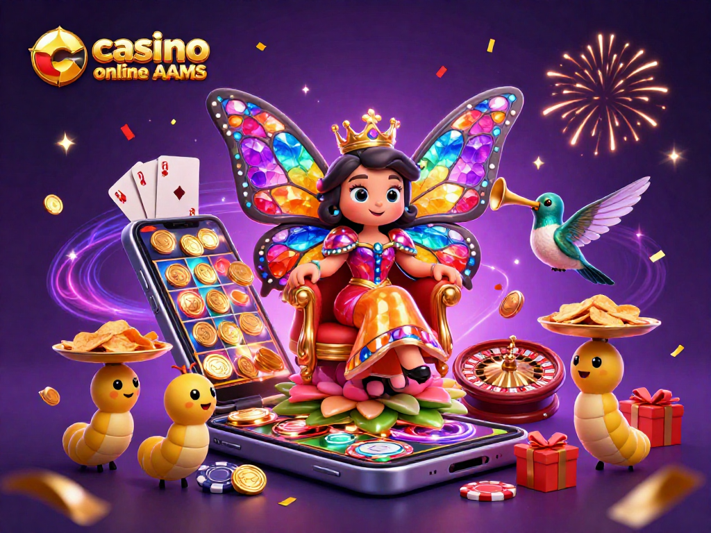 Scopri come giocare sul casino online non AAMS con una regina farfalla e divertenti elementi di gioco.
