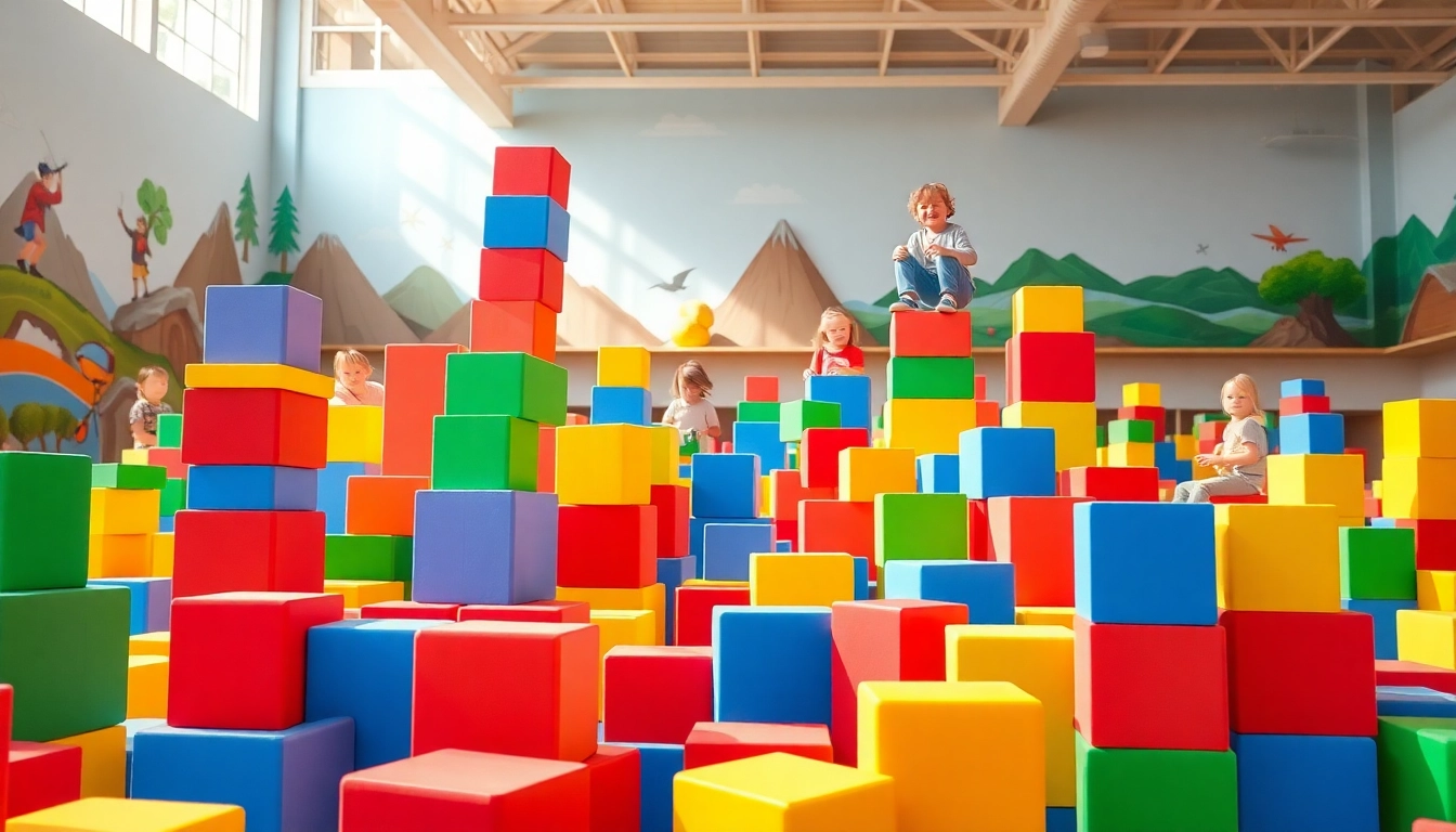 Create imaginative structures with giant foam building blocks, requiring more details for perfect playtime setups.