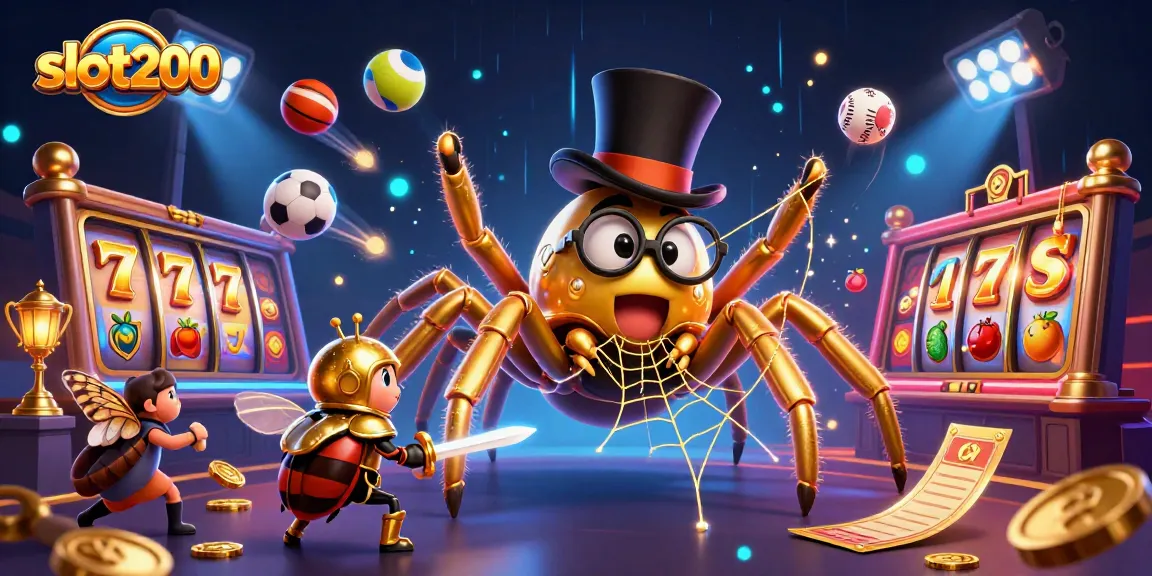 Slot200 mempersembahkan petualangan slot dengan tarantula emas yang canggih dan pahlawan kecil dalam dunia permainan