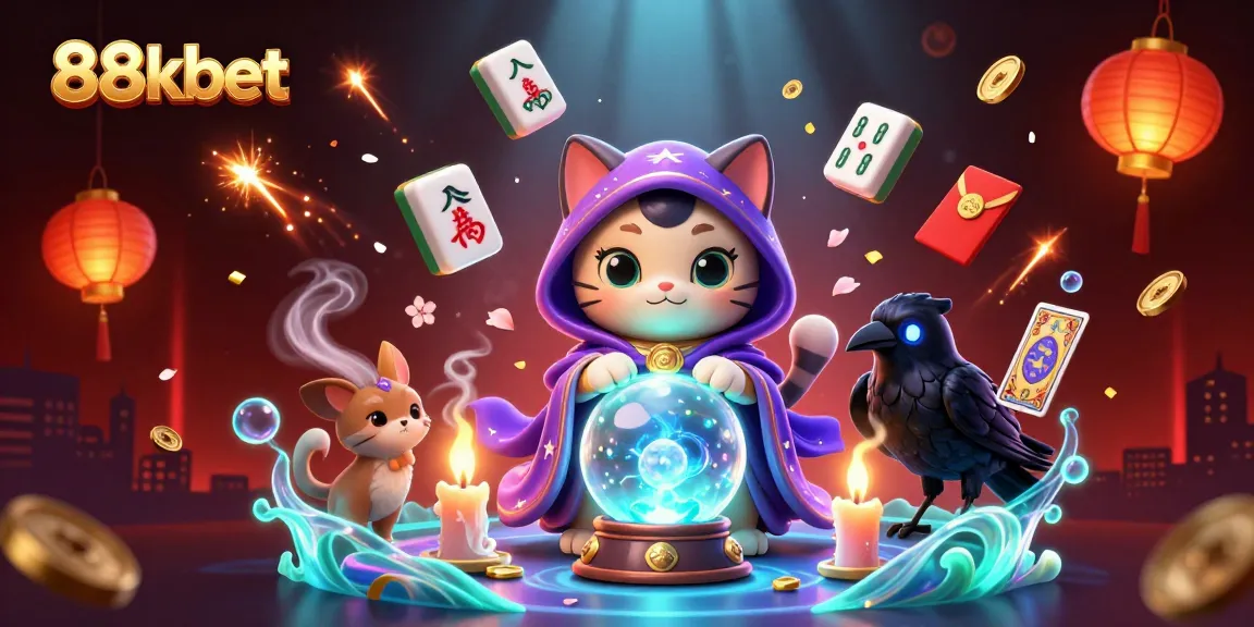 Experience thrilling games at 88kbet as fortune teller cat and raven enhance your luck.