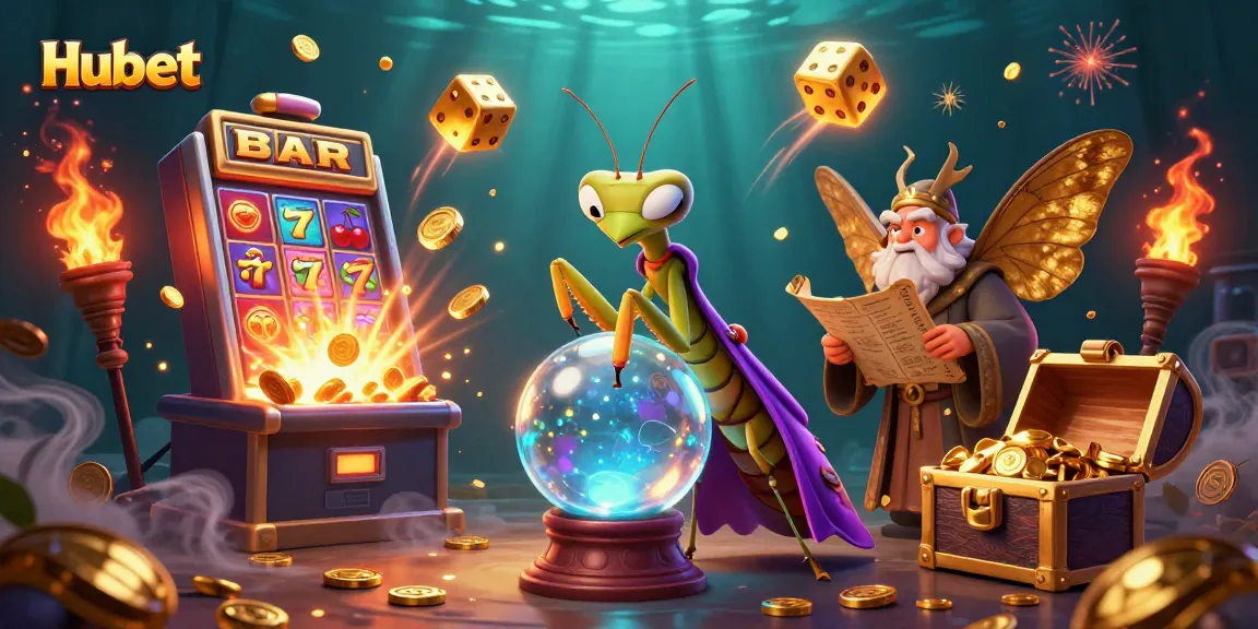 Experience thrilling gameplay with Hubet's vibrant casino scene featuring dynamic slot machines and engaging characters.