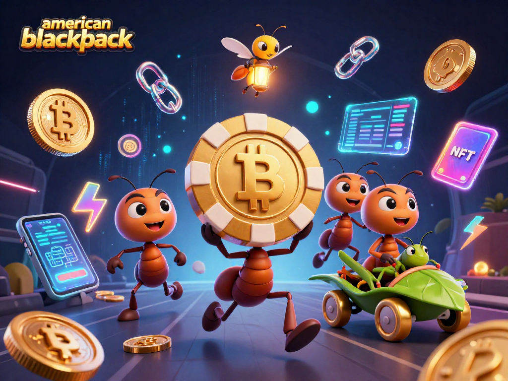 Play exciting american-blackjack as ants carry a giant poker chip in this dynamic heist scene.