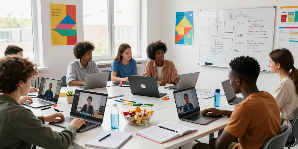 Students in a vibrant online learning environment, find out more about interactive education.