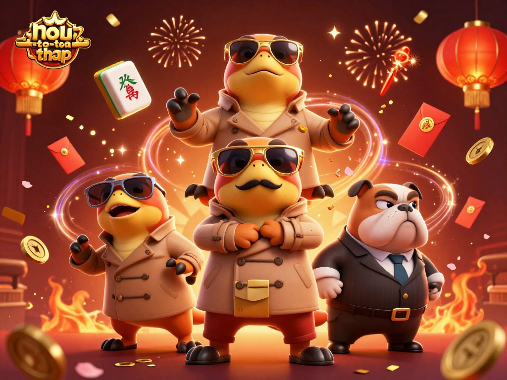 Experience thrilling gameplay at nohu-toa-thap with dynamic characters and exciting casino elements.