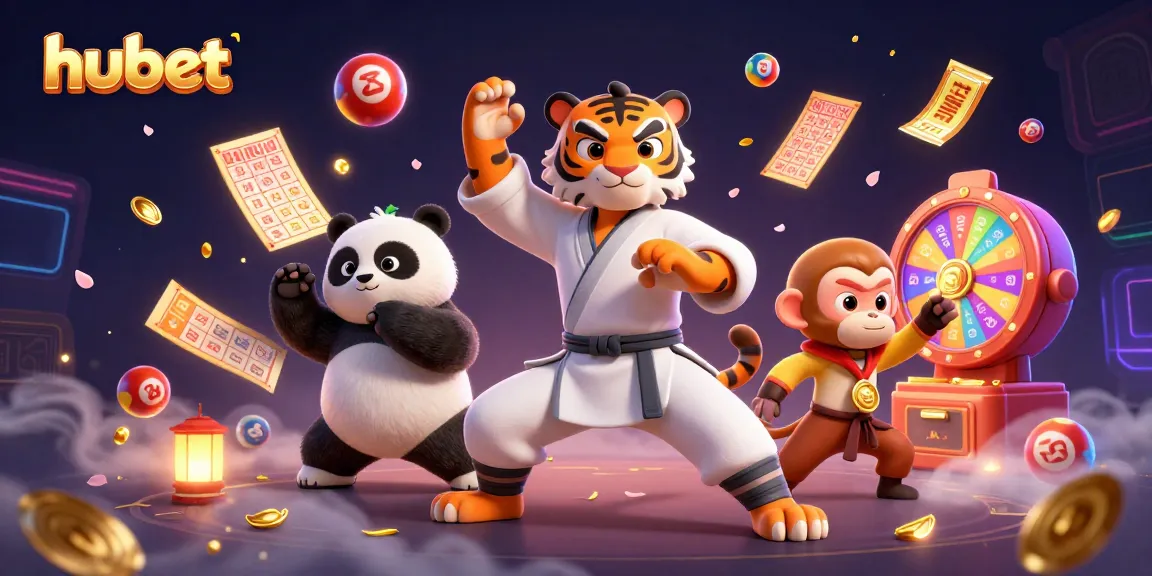Experience hubet excitement with a vibrant 3D scene of a kung fu tiger master in action.